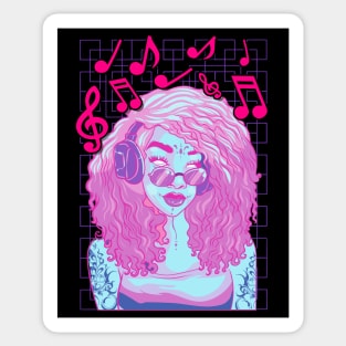 Pastel Goth Music Lover Sticker